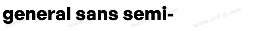 general sans semi字体转换